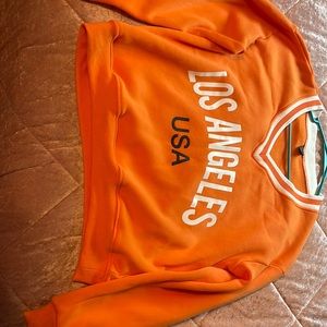 V Neck Letter Graphic Drop Shoulder Pullover